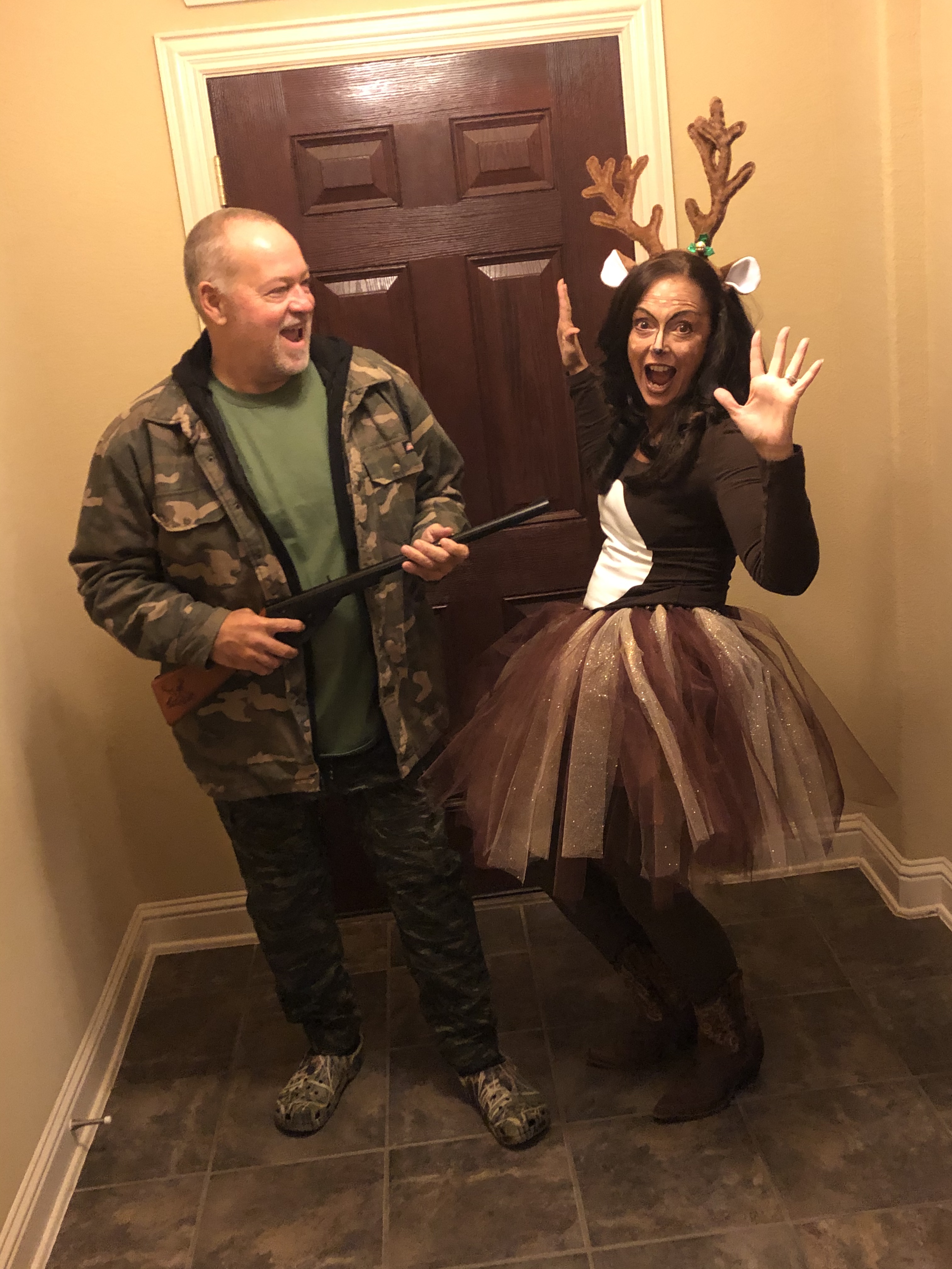 Hunter and Deer costume